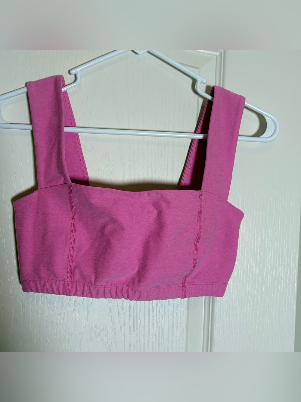 Beyond Yoga Spacedye Squared Bra Pink Bloom Heather Size Small